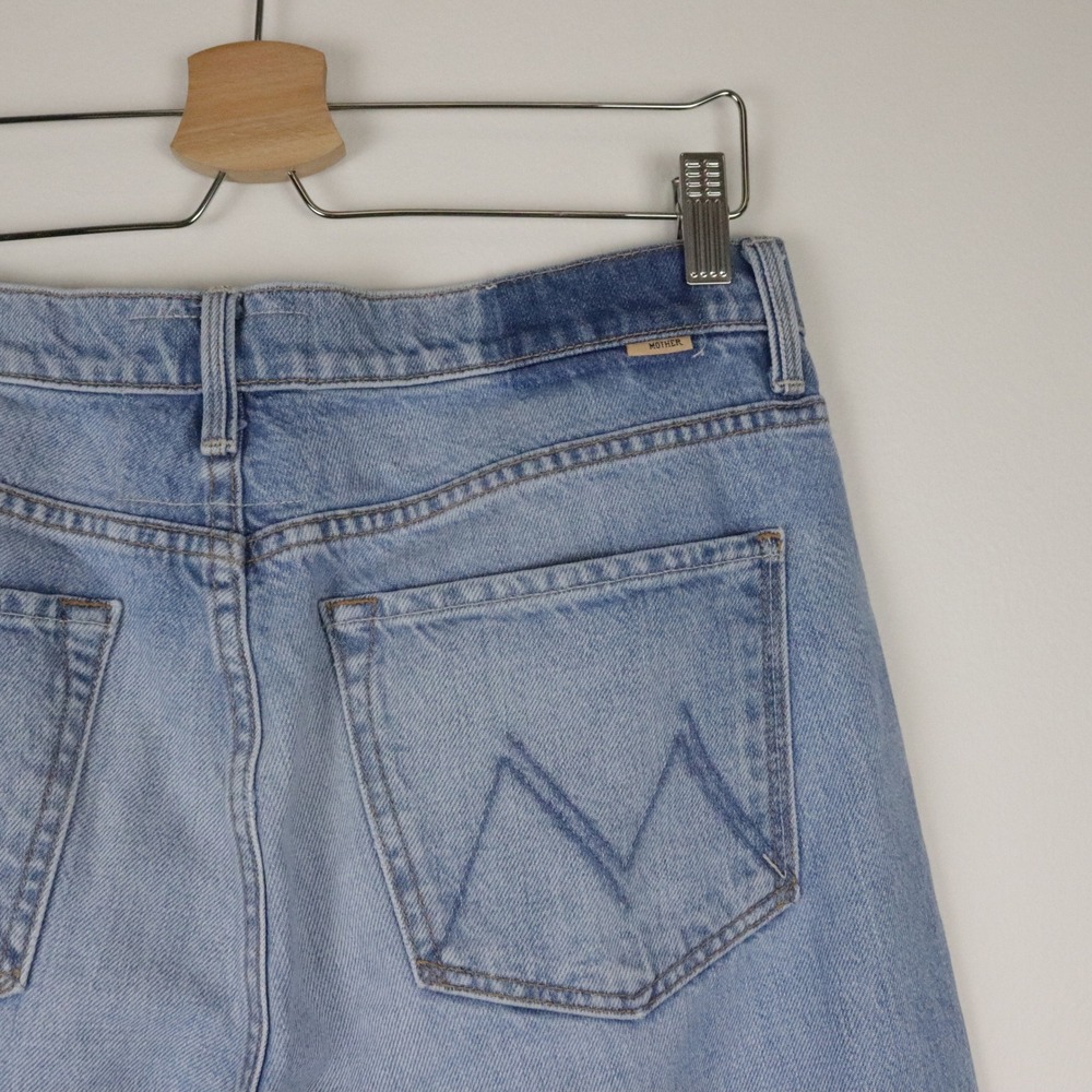 Mother Superior The Dodger Ankle Jeans 28 Romaine Calm Strawberry Embroidered - Picture 6 of 12
